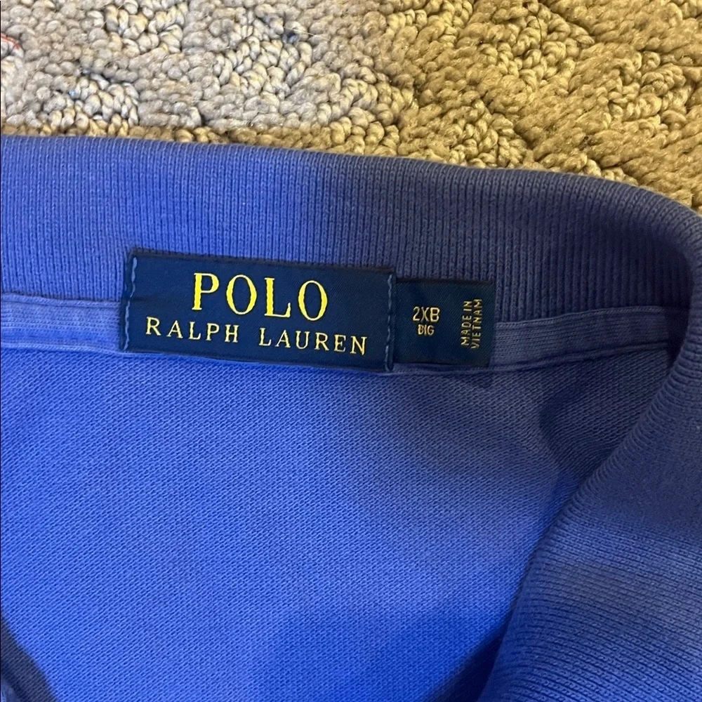 Polo by Ralph Lauren Men's Blue Polo Shirt 2XB - Picture 2 of 2